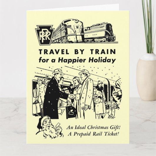 Fahrt mit der Eisenbahn Pennsylvania Karte (Vorderseite)