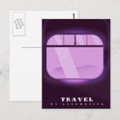 Fahrt - mit der Lokomotive Postkarte (Vorne/Hinten)