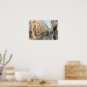 Fahrt mit der Straßenbahn in Lissabon Portugal Pos Poster (Küche)