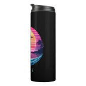 Fahrt mit der Wave bei Sonnenuntergang- Thermosbecher (Nach rechts gedreht)