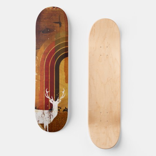 Fahrt mit der Wildnis! Skateboard (Vorderseite)