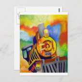 Fahrt mit diesem Zug durch Piliero Postkarte (Vorne/Hinten)