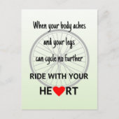 Fahrt mit Ihrer herzinspirierenden Postkarte (Vorderseite)