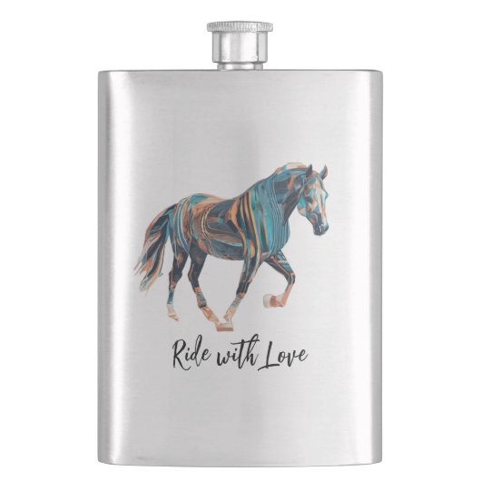 Fahrt mit Liebe Classic Flask Flachmann (Vorderseite)