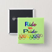 Fahrt mit Stolz-homosexuellen lesbischen Button (Vorne & Hinten)