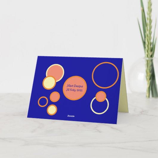 Fahrt mit Tandem Fahrrad Dankeskarte (Rückseite)