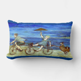 Fahrt mit Tandem Fahrrad Lendenkissen