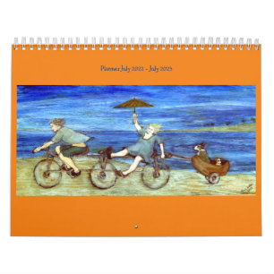 Fahrt mit Tandem-Fahrradplaner Kalender