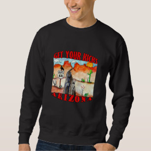 Fahrt nach Arizona Route 66 Donkeys Sweatshirt