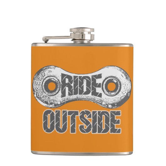 Fahrt nach draußen flachmann (Vorderseite)