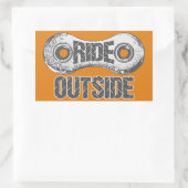 Fahrt nach draußen rechteckiger aufkleber (Tasche)