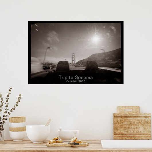Fahrt nach Sonoma Poster (Küche)