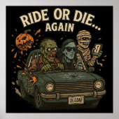 Fahrt oder Die - Untote Crew Vibes Poster (Vorne)
