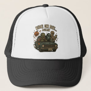 Fahrt oder Die - Untote Crew Vibes Truckerkappe