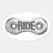 Fahrt Ovaler Aufkleber (Vorderseite)