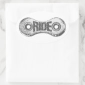 Fahrt Ovaler Aufkleber (Tasche)