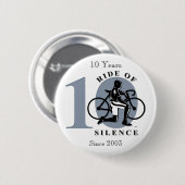 Fahrt Ruhe-des 10. jährlichen Gedenken-Knopfes Button (Vorne & Hinten)