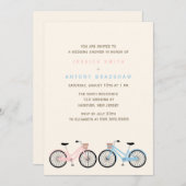 Fährt sein und ihrs Brautparty rad Einladung (Vorne/Hinten)