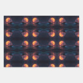 Fahrt unter einem strahlenden Mondlicht Geschenkpapier Set (Vorderseite)