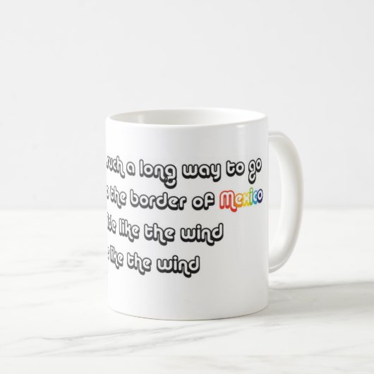 Fahrt wie der Wind Kaffeetasse (VorderseiteRechts)