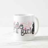 Fahrt wie ein Mädchen Kaffeetasse (VorderseiteRechts)