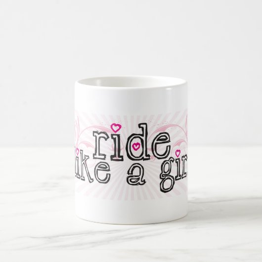 Fahrt wie ein Mädchen Kaffeetasse (Mittel)