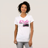 Fahrt wie ein Mädchen - Pink T-Shirt (Vorne ganz)