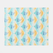 Fahrt zum Beach Sailor Boat Fleecedecke (Vorderseite (Horizontal))