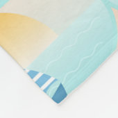 Fahrt zum Beach Sailor Boat Fleecedecke (Ecke)