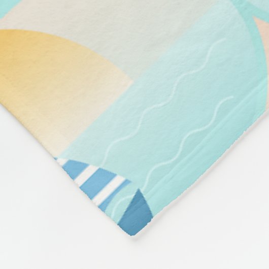 Fahrt zum Beach Sailor Boat Fleecedecke (Ecke)