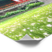 Fahrt zum japanischen Holztempel Poster (Ecke)