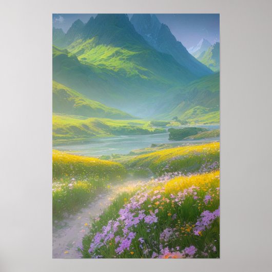 Fahrt zum Rand des Flusses Poster (Vorne)