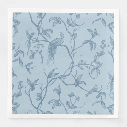 Fahrt zum Schloss Peacock Blue Serviette (Vorderseite)