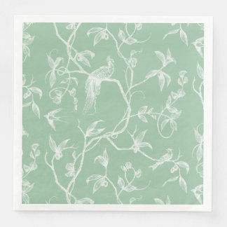 Fahrt zum Schloss Peacock Green2 Serviette