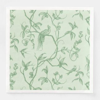 Fahrt zum Schloss Peacock Green Serviette