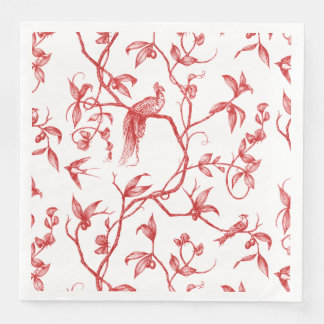 Fahrt zum Schloss Peacock Red Serviette