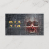 Fahrt zum zu leben visitenkarte (Rückseite)