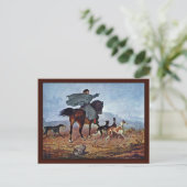 Fahrt zur Jagd durch Franz Krüger Postkarte (Stehend Vorderseite)