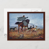 Fahrt zur Jagd durch Franz Krüger Postkarte (Vorne/Hinten)