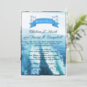 Fahrt zur Liebe|Kreuzfahrt Schiff/Hochzeit in Urla Einladung (Stehend Vorderseite)