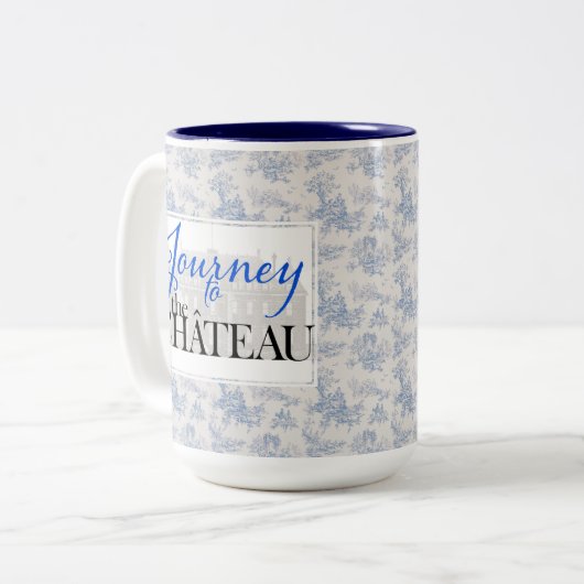 Fahrt zur Tasse Chateau Toile Pattern (Vorderseite Links)