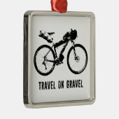 Fahrten mit dem Kies-Fahrrad Ornament Aus Metall (Rechts)