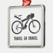 Fahrten mit dem Kies-Fahrrad Ornament Aus Metall (Links)