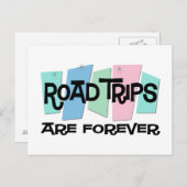 Fahrten sind für immer postkarte (Vorne/Hinten)