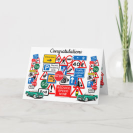 Fahrtest bestanden ~ Herzlichen Glückwunsch! Karte