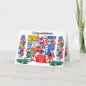 Fahrtest bestanden ~ Herzlichen Glückwunsch! Karte (Vorderseite)