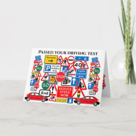 Fahrtest bestanden ~ Herzlichen Glückwunsch! Karte