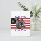 Fahrtfrei Live Free Postkarte (Stehend Vorderseite)