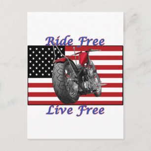 Fahrtfrei Live Free Postkarte