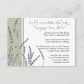 Fahrtrichtung Französisches Lavendel-Skript Begleitkarte (Rückseite)